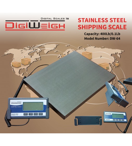 STAINLESS STEEL 400Lb/0.1LB SHIPPING SCALE