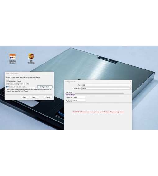 WIRELESS UPS & FEDEX INTEGRATION SHIPPING SCALE