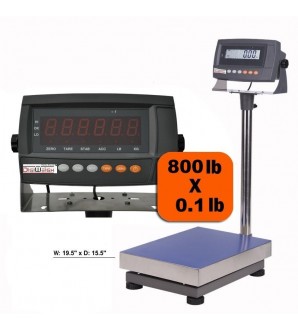  THINKSCALE Shipping Scale, 397lb Heavy Duty Postal Scale  Stainless Steel with 𝗪𝗶𝗿𝗲𝗹𝗲𝘀𝘀 Displays/Tare/3 Units, Digital  Postage Scale for Packages/Post Office/Home, Battery & DC Adapter Included  : Office Products