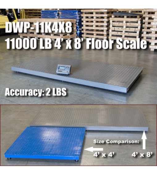 DIGIWEIGH DWP-11K 4' X 8' FLOOR SCALE 10000LB/1LB