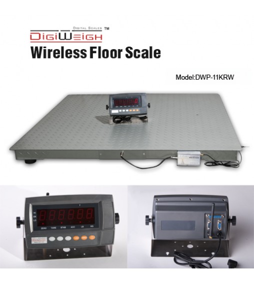 DIGIWEIGH DWP-11KRW 5' X 5' WIRELESS FLOOR SCALE 10000LB/1LB