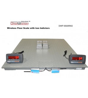 DIGIWEIGH DUAL DISPLAY 4' X 4' WIRELESS SCALE