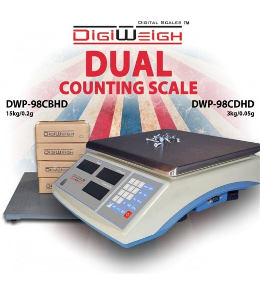 DIGIWEIGH DWP-98D DUAL PLATFORM COUNTING SCALE ONLY