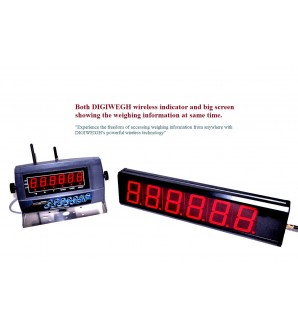 DIGIWEIGH 4' X 4' FLOOR SCALE WITH WIRELESS DUAL DISPLAY 