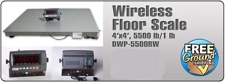 Wireless floor scale