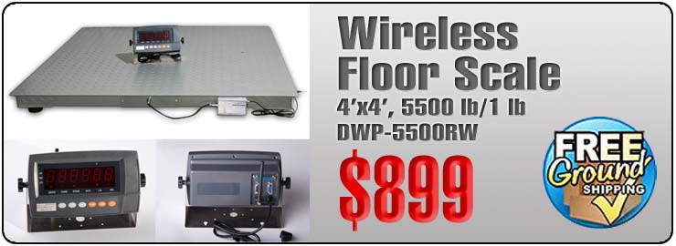 Wireless floor scale